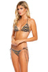Luli Fama Wildin Out Wavy Ruched Back Tie Side Bottom